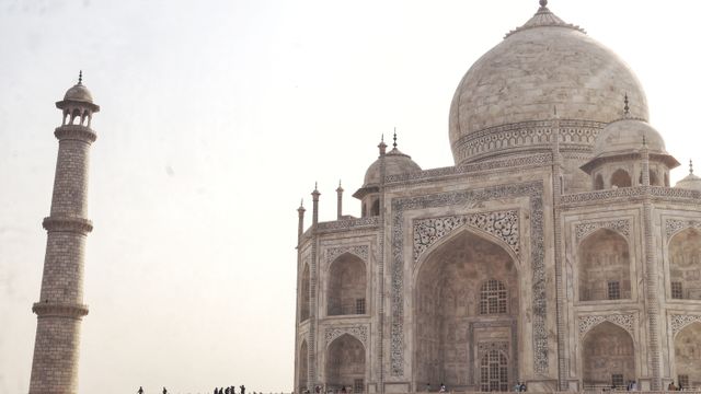The Taj Mahal at sunrise